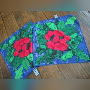 LUSH Berry Christmas knot wrap bundle of 2 Identical knot wraps